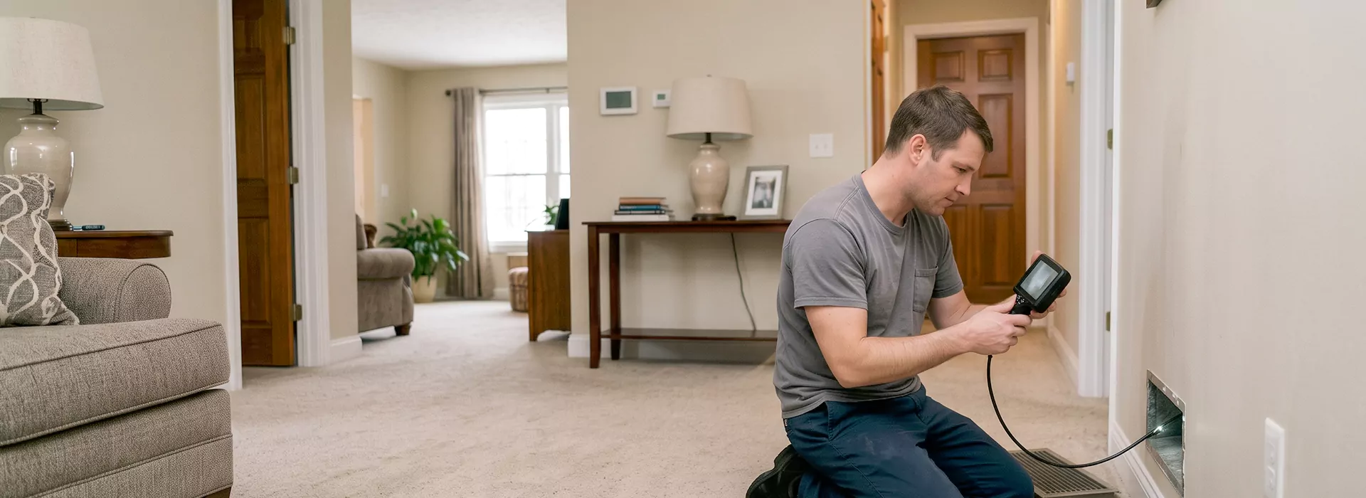 Air Duct Camera Inspection in Wayne, New Jersey