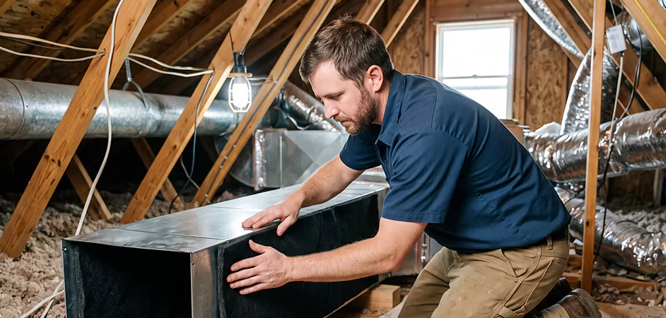 Acoustic Duct Liner Installation in Wayne