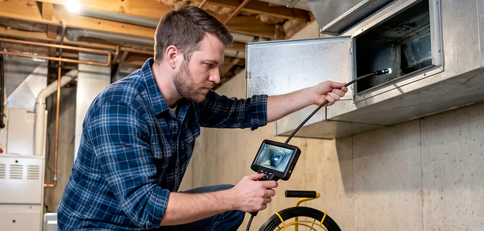 Post-Renovation Duct Inspection in Wayne