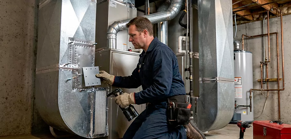Supply and Return Plenum Repair in Wayne