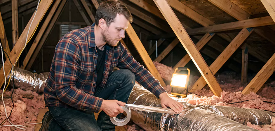 Attic Duct Sealing and Insulation in Wayne
