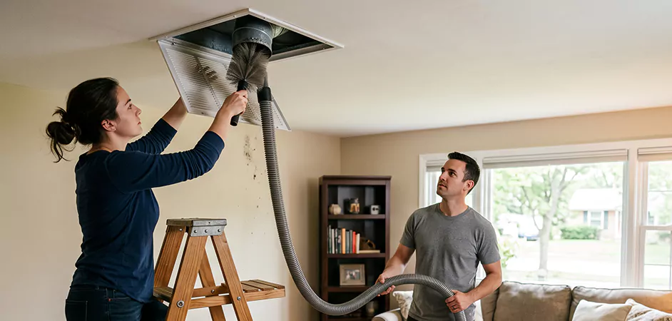 Roof and Wall Exhaust Cap Cleaning in Wayne