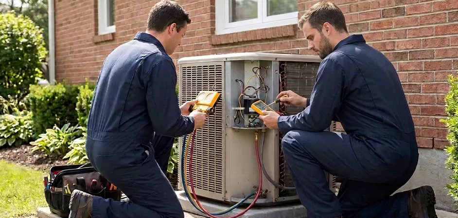 Heat Pump Inspection in Wayne