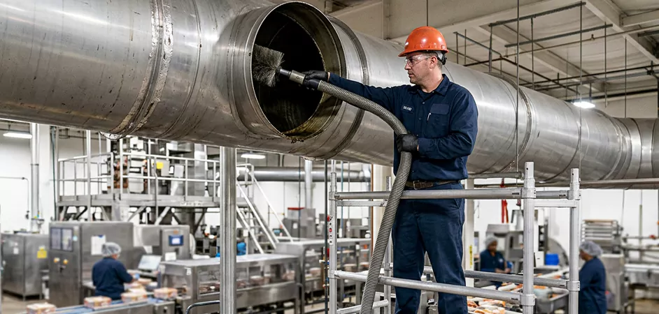 Food Processing Facility Duct Cleaning in Wayne